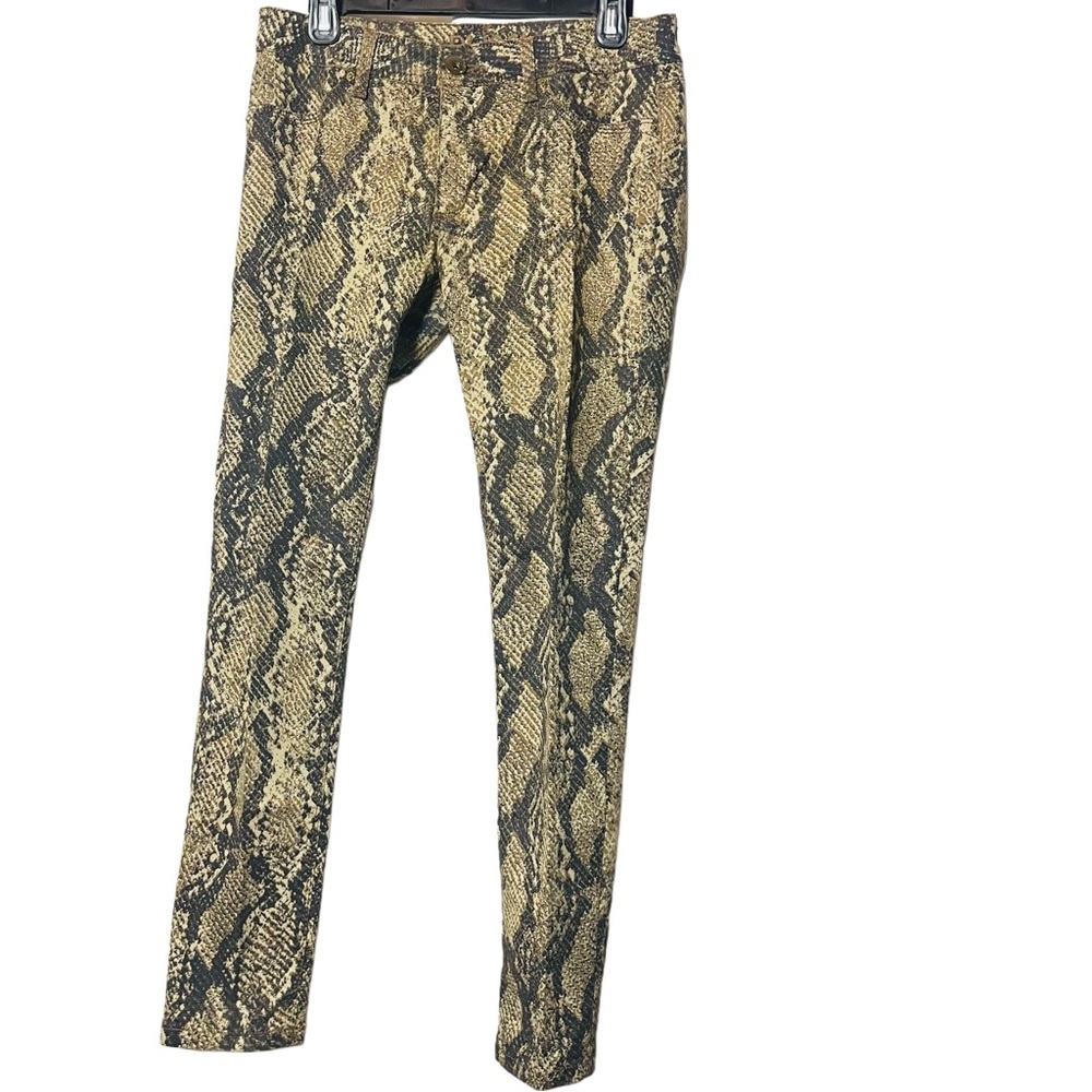 DL1961 Snake Print Women legging- Brown and Black
